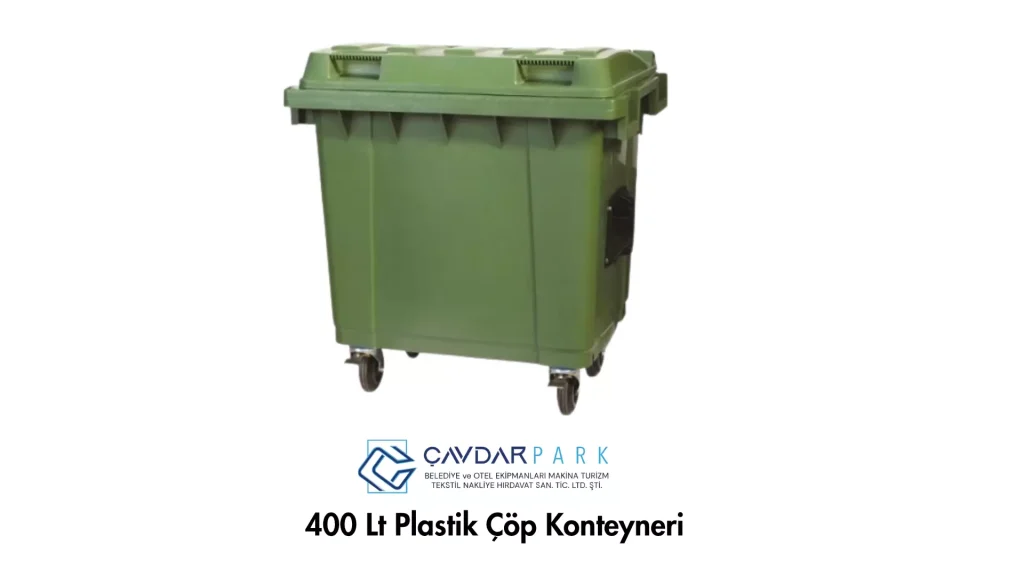 Pamukkale Denizli 400 Lt Plastik Çöp Konteyneri