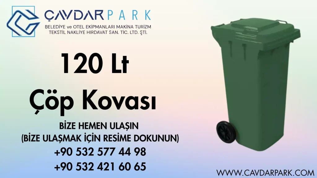 Çarşı Denizli 120 litre çöp kovası